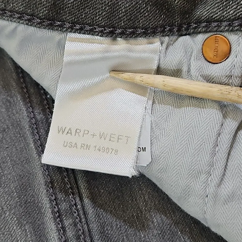 Warp + Weft Ord Jeans Men's W31 L32‎ Chicago Straight Smoke Gray Quiet Luxury